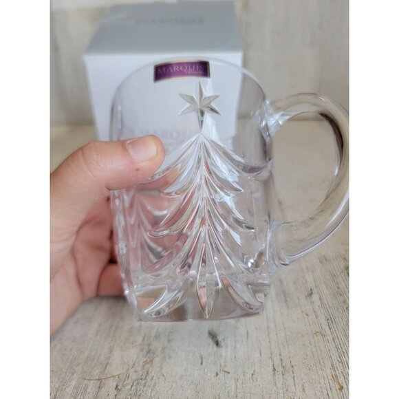 Marquis Waterford mug Xmas tree Star cup Crystal collectible - Picture 2 of 7